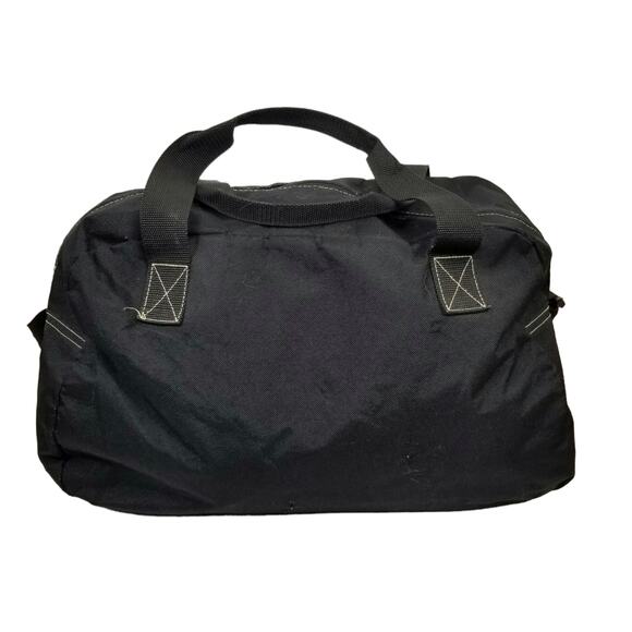 True Religion Horseshoe Black Canvas Weekender Duffel Travel Bag - Picture 2 of 10